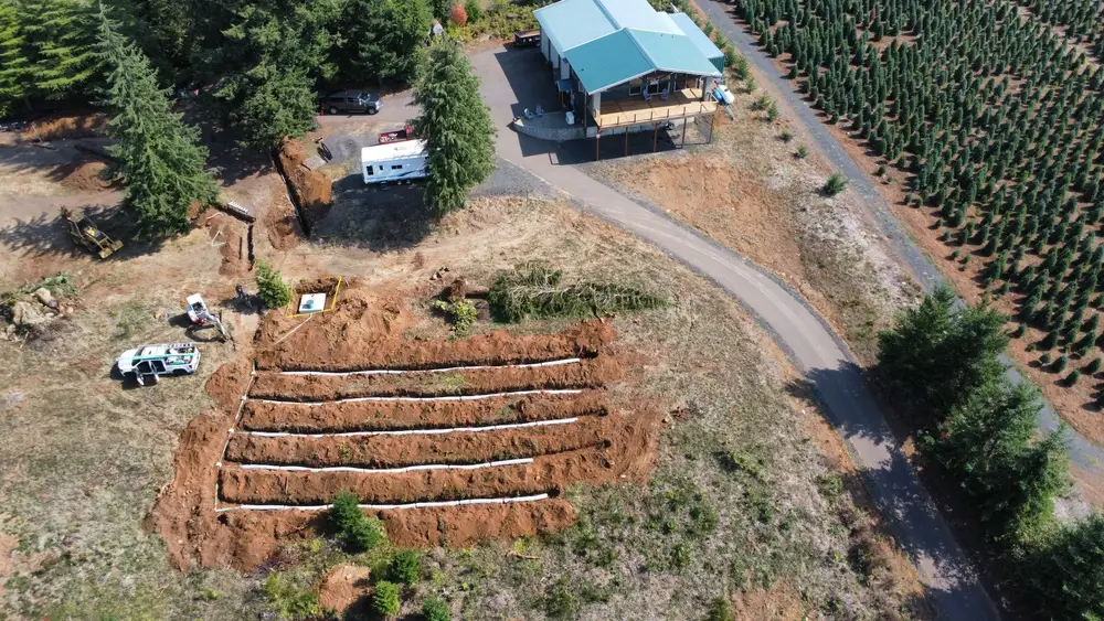 Drainfield from above by Hidden Gem Septic