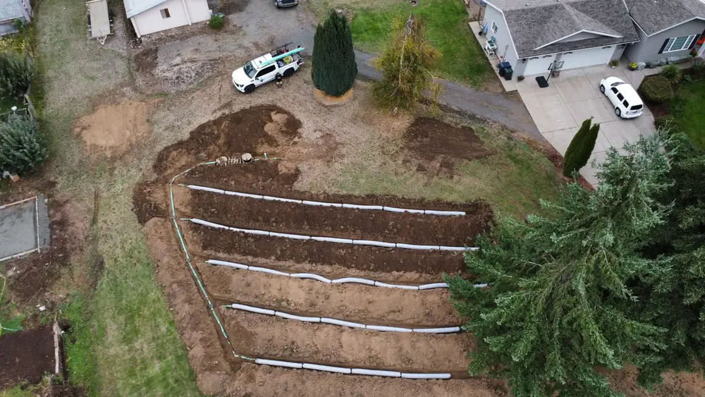 Drainfield laterals by Hidden Gem Septic