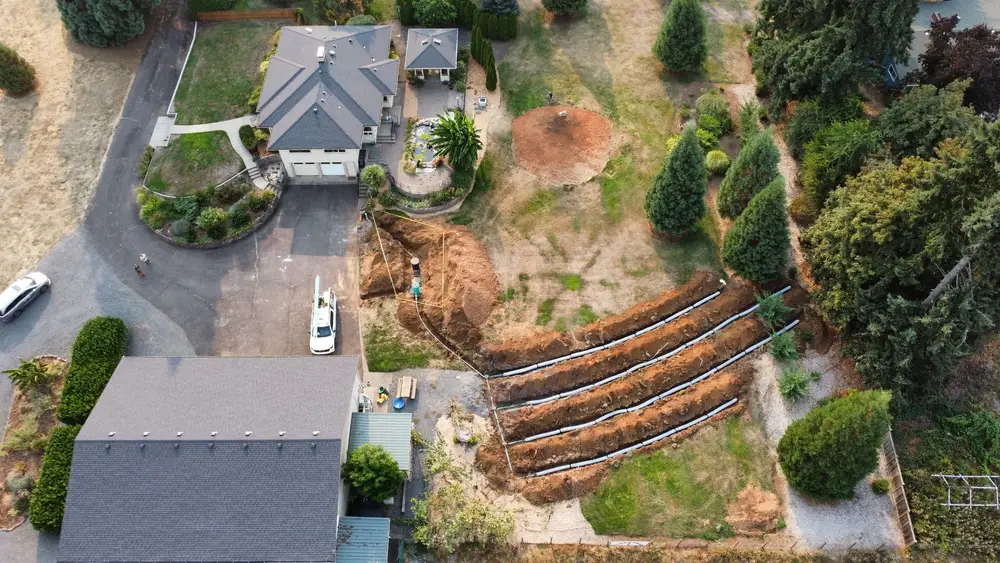 Residential drainfield by Hidden Gem Septic